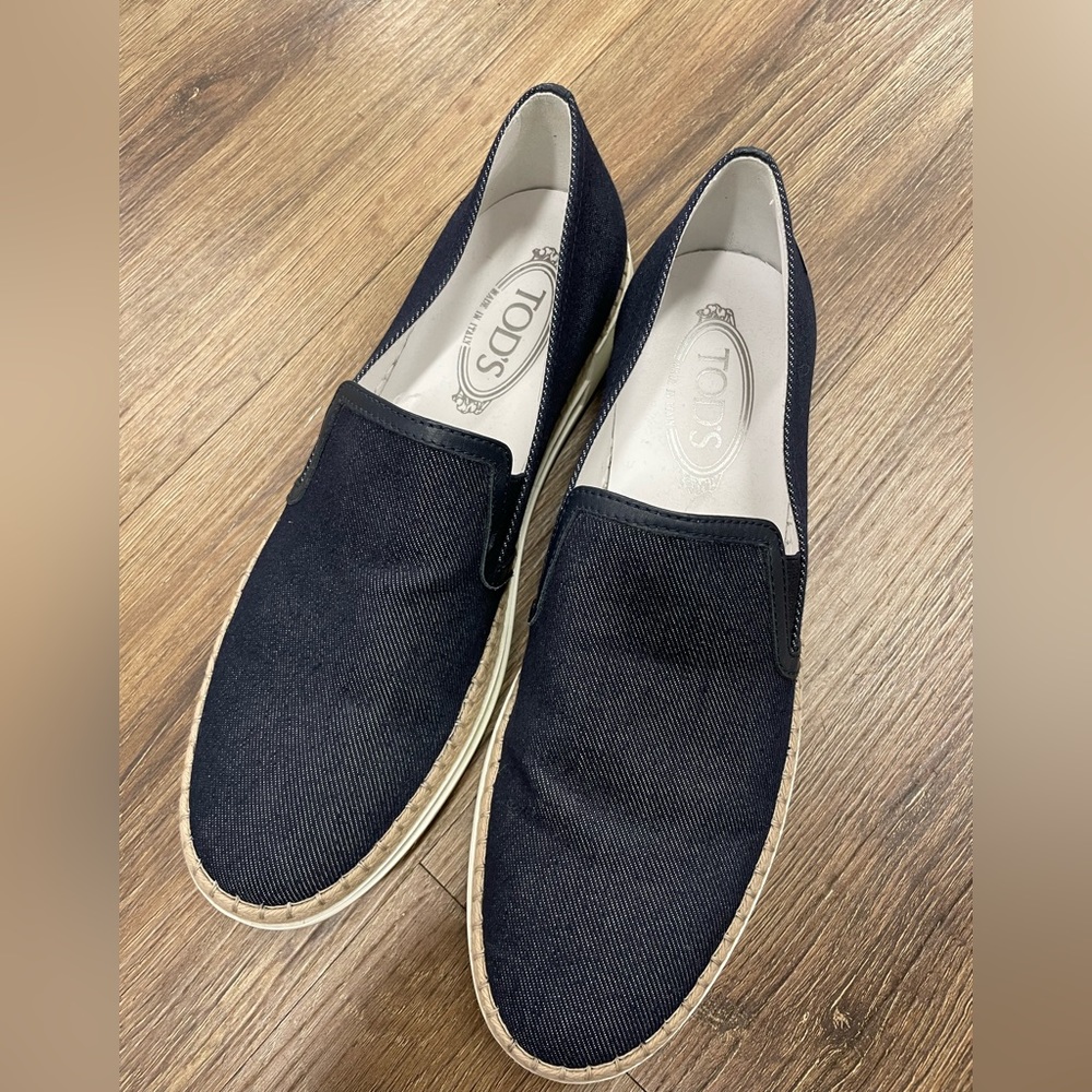 Tod’s Slip On Denim Espadrille sneaker